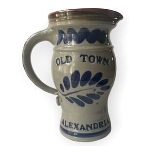 Signed Old Town Alexandria Va pottery pitcher